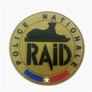 Nationale Raid French Emblem PVC Airsoft Paintball Cosplay Morale Patch