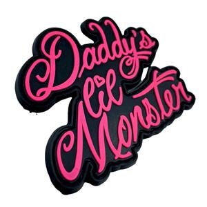 Daddy's Lil Monster Harley Quinn Tattoo Airsoft Paintball PVC Morale Cosplay Patch