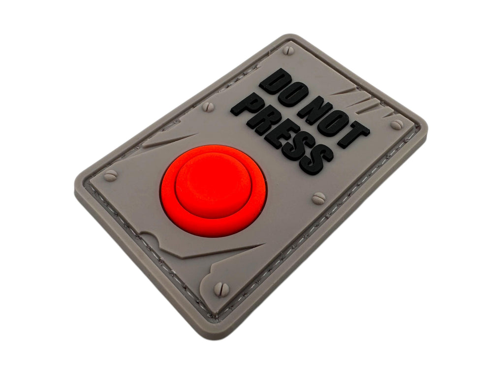 Do Not Press Button Airsoft Paintball PVC Morale Team Patch