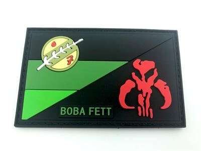 Germany Deutschland Flag Bounty Hunter Boba Fett Bantha Skull Cosplay Airsoft PVC Fan Morale Patch