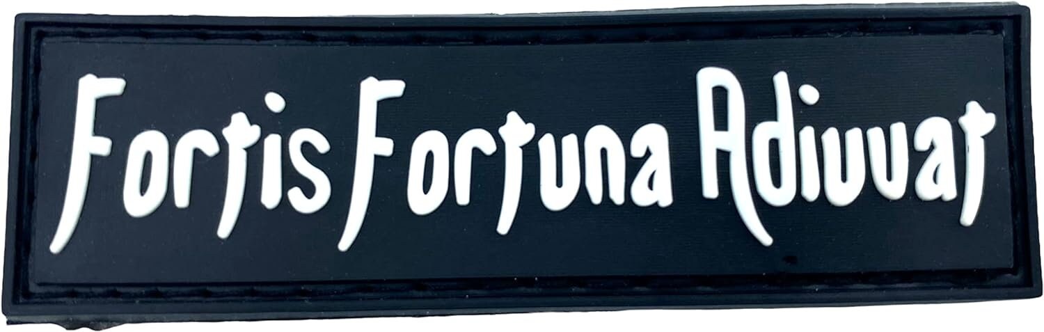 Fortis Fortuna Adiuvat Tactical Airsoft Paintball PVC Morale Cosplay Patch
