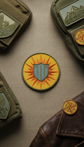 Sunflare Yellow Airsoft Squad Patch