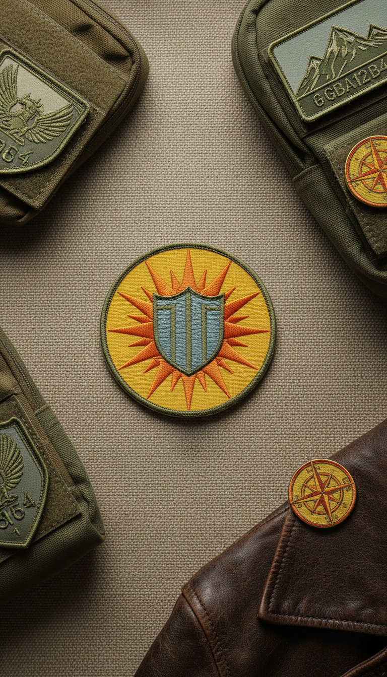 Sunflare Yellow Airsoft Squad Patch