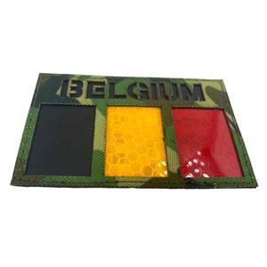 Belgium Belge Belgique Reflective Camouflage Flag Tactical Laser Cut Airsoft Paintball Field Patch