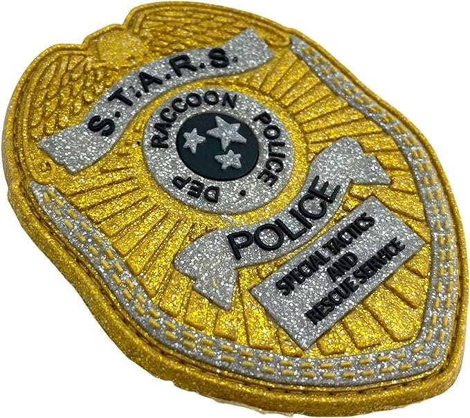 STARS Raccoon Dept Shield Airsoft Paintball PVC Morale Cosplay Fan Patch