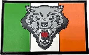 Ireland Irish Wolf Flag Airsoft PVC Morale Cosplay Team Patch