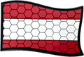 Austria Austrian Österreich Honeycomb Flag Airsoft PVC Morale Cosplay Team Patch