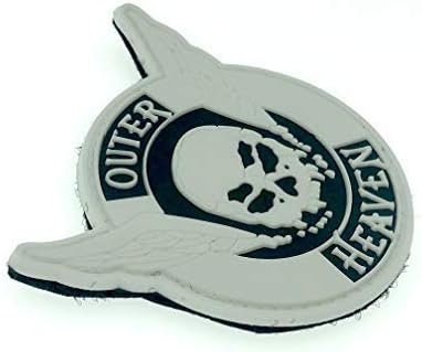 Outer Heaven Skull Wings Glow In The Dark PVC Airsoft Cosplay Patch