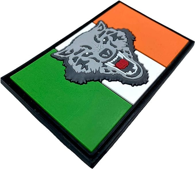 Ireland Irish Wolf Flag Airsoft PVC Morale Cosplay Team Patch