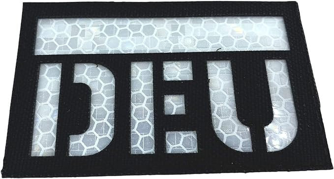 DEU Deutschland Camouflage Reflective Tactical Laser Cut Airsoft Paintball Field Patch