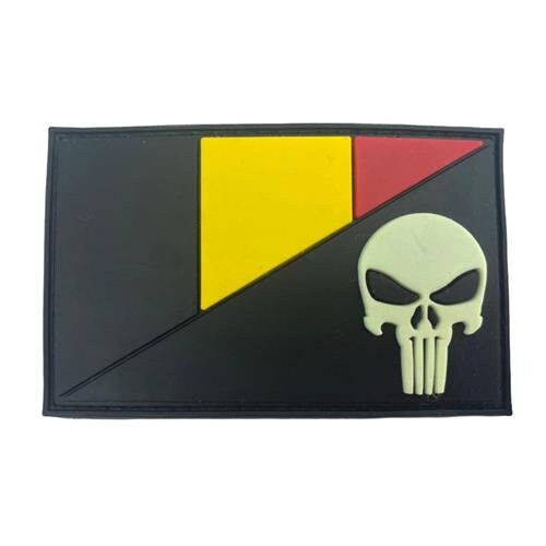European Countries EU Skull Glow in the Dark Flag Airsoft Paintball PVC Morale Cosplay Team Patch
