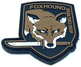 Foxhound Special Forces Group MGS Tactical PVC Airsoft Paintball Cosplay Patch