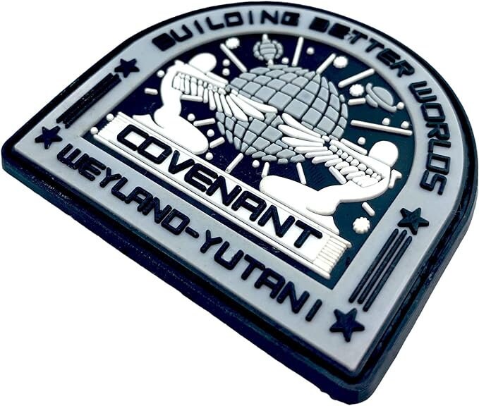 USCSS Covenant Crew Emblem Alien Weyland Yutani Airsoft Paintball PVC Morale Sci Fi Patch