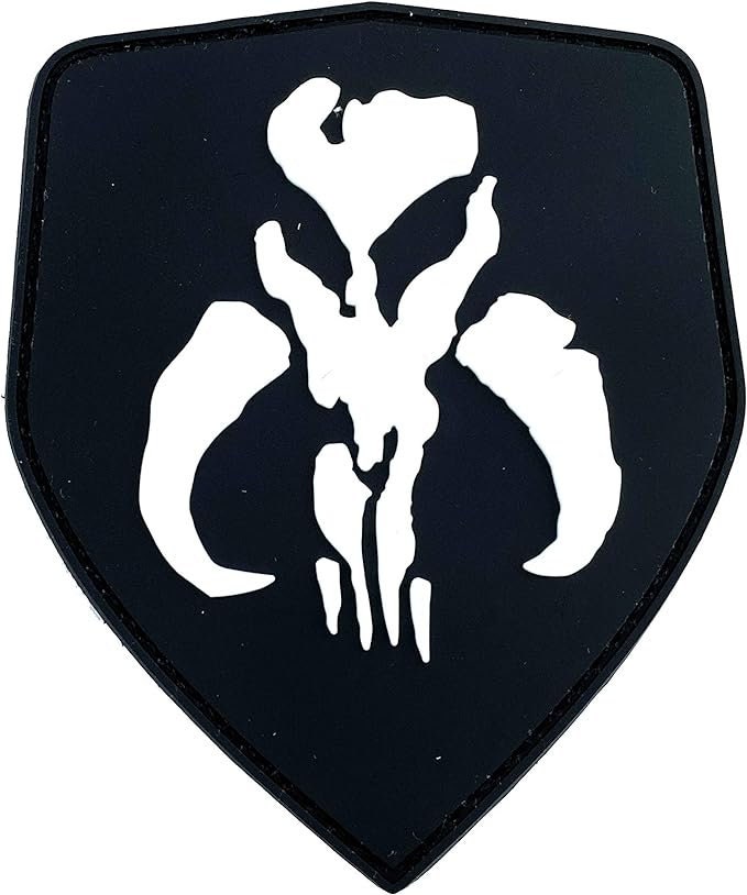 Bounty Hunter Boba Fett Bantha Skull Cosplay Airsoft PVC Fan Morale Patch