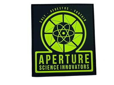 Aperture Science Innovators Portal PVC Airsoft Paintball Cosplay Morale Patch