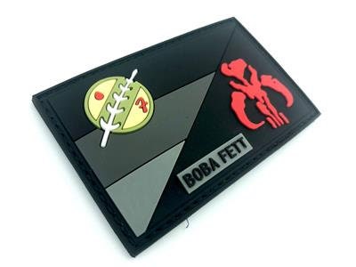 Germany Deutschland Flag Bounty Hunter Boba Fett Bantha Skull Cosplay Airsoft PVC Fan Morale Patch