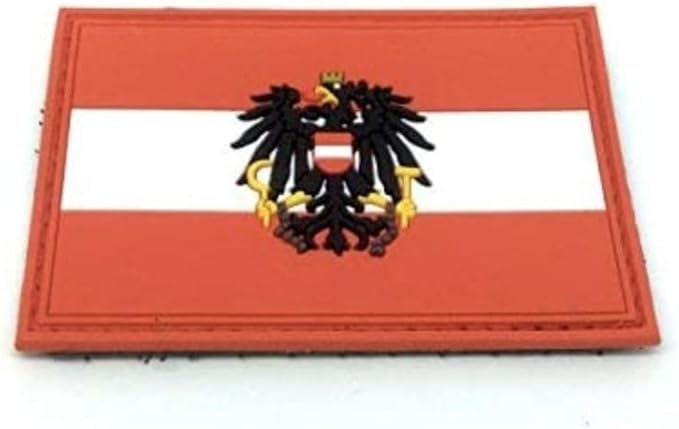 Austria Austrian Österreich Crest Flag PVC Airsoft Paintball Morale Patch