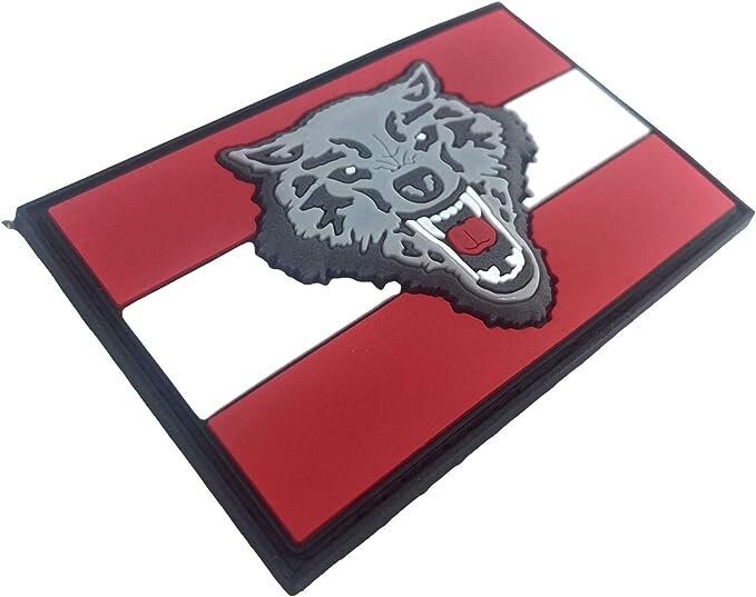 Austria Austrian Wolf Flag Airsoft PVC Morale Cosplay Team Patch