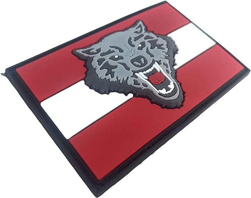 Austria Austrian Wolf Flag Airsoft PVC Morale Cosplay Team Patch