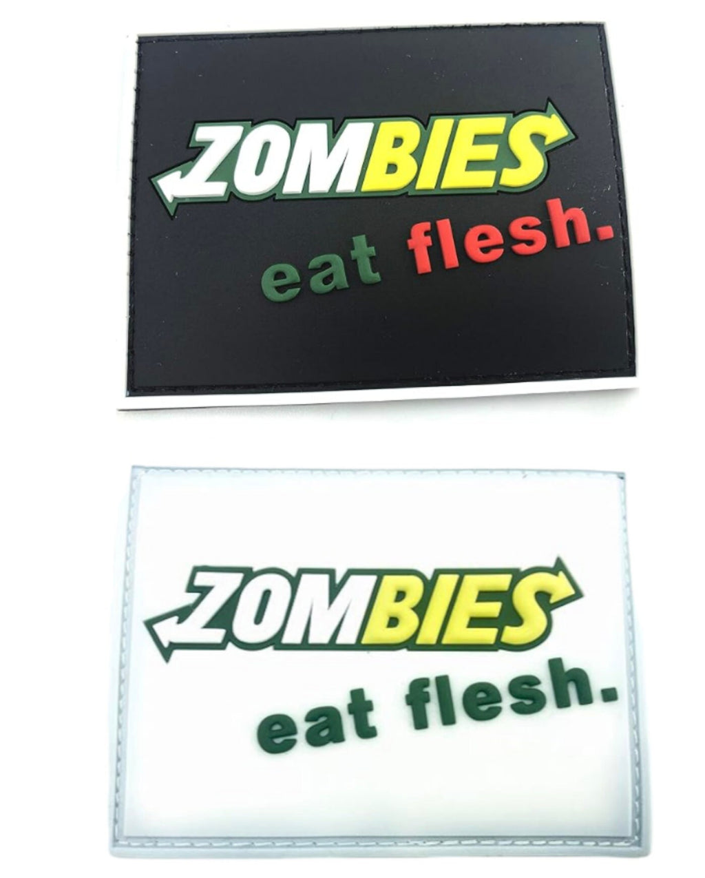 Zombies Eat Flesh PVC Tactical Airsoft Paintball Morale Patch