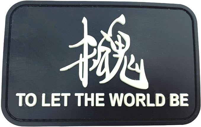Let The World Be MGS Glow in the Dark Tactical PVC Airsoft Paintball Cosplay Patch