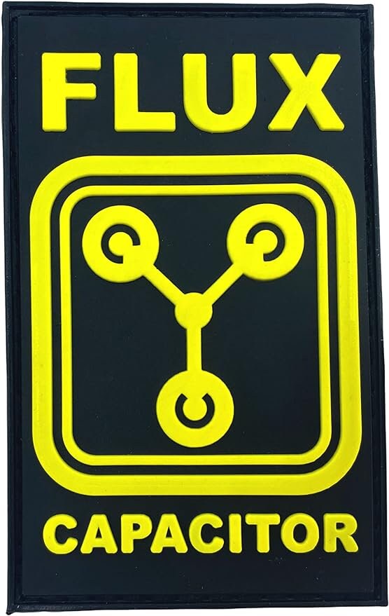Flux Capacitor Back to the Future Tactical Airsoft Paintball PVC Morale Cosplay Fan Patch