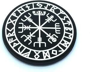Aegishjalmr Viking Helm of Awe Terror Protection Norse Rune Airsoft Paintball PVC Morale Patch