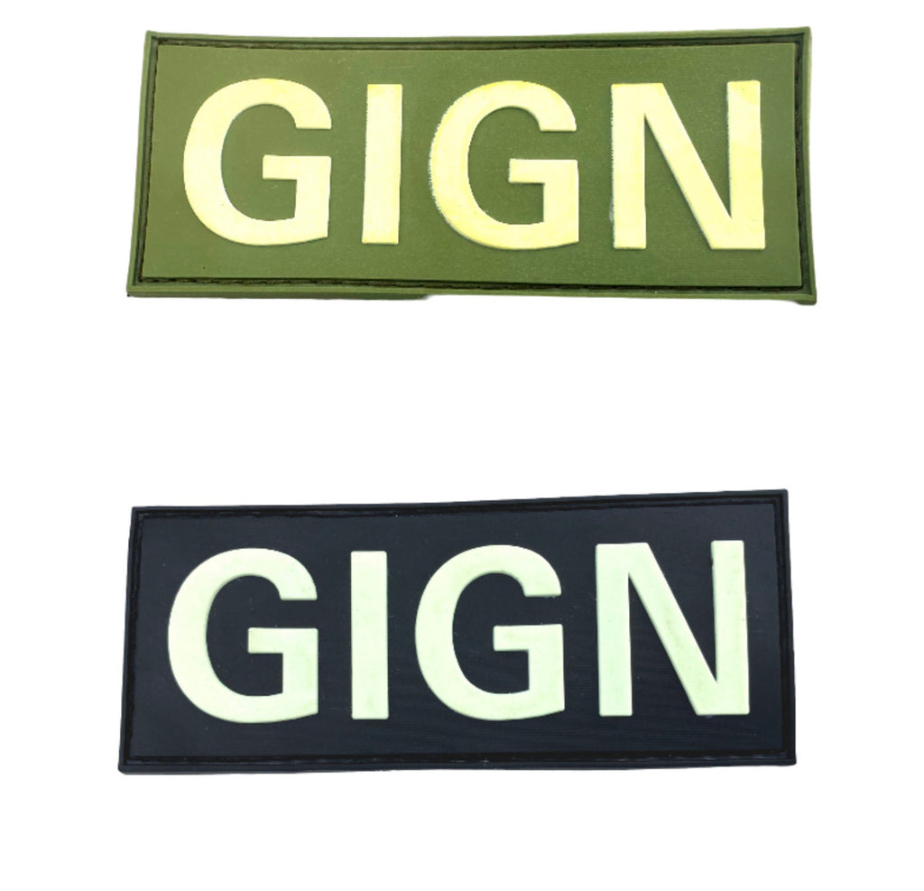 GIGN Groupe d'intervention de la Gendarmerie Nationale Glow in The Dark Tactical Airsoft Paintball PVC Morale Patch