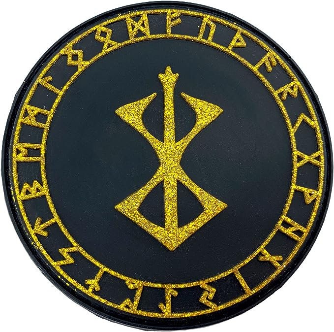 Berserk Berserker Brand Of Sacrifice Norse Rune Viking PVC Airsoft Paintball Morale Patch