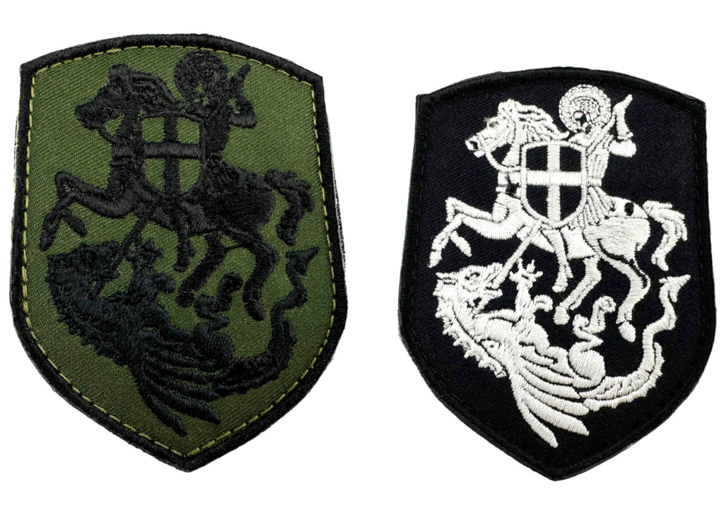 Knights Templar St George & Dragon Crusader Tactical Embroidered Airsoft Morale Patch