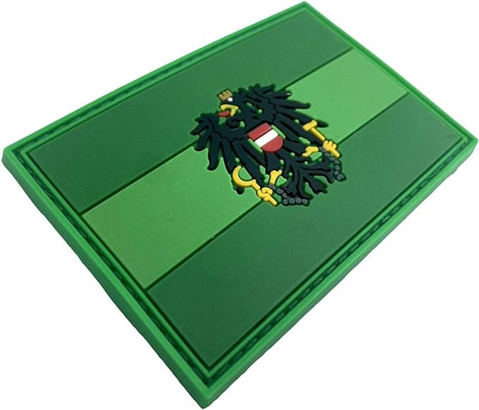 Austria Austrian Österreich Crest Flag PVC Airsoft Paintball Morale Patch