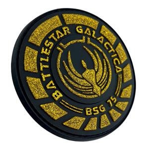 Battlestar BSG 75 Officer Sci Fi PVC Airsoft Paintball Cosplay Morale Fan Patch