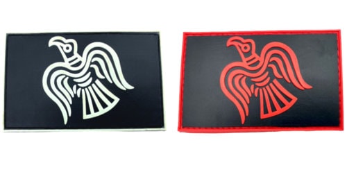 Odin Raven Norse Viking Rune PVC Airsoft Paintball Cosplay Morale Patch