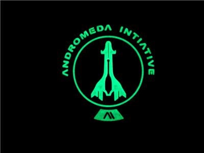 Andromeda Initiative Glow in the Dark Mass Effect PVC Airsoft Paintball Cosplay Morale Patch