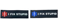 I Fix Stupid Thin Medic Tactical Airsoft Paintball PVC Morale Patch
