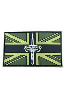 British Royal Marines Commando Union Jack Flag Tactical Airsoft PVC Morale Patch