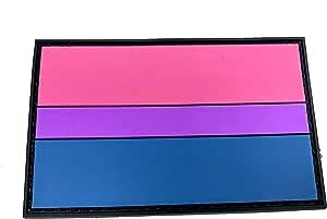 Bisexual Bi Gay Pride  LGBTQ Flag PVC Airsoft Paintball Patch