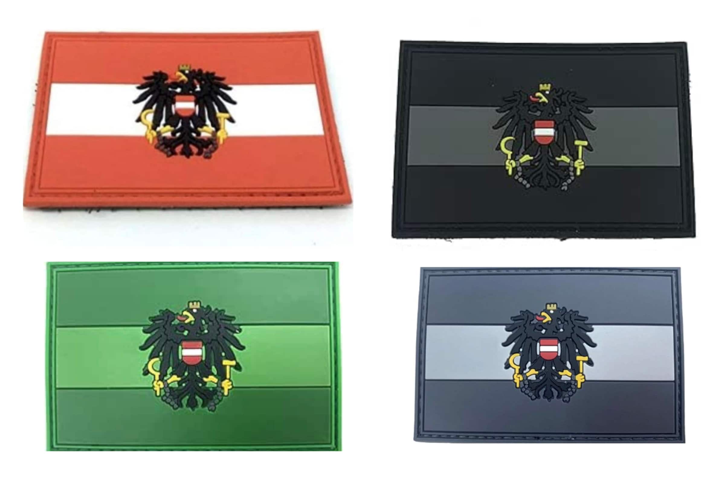 Austria Austrian Österreich Crest Flag PVC Airsoft Paintball Morale Patch