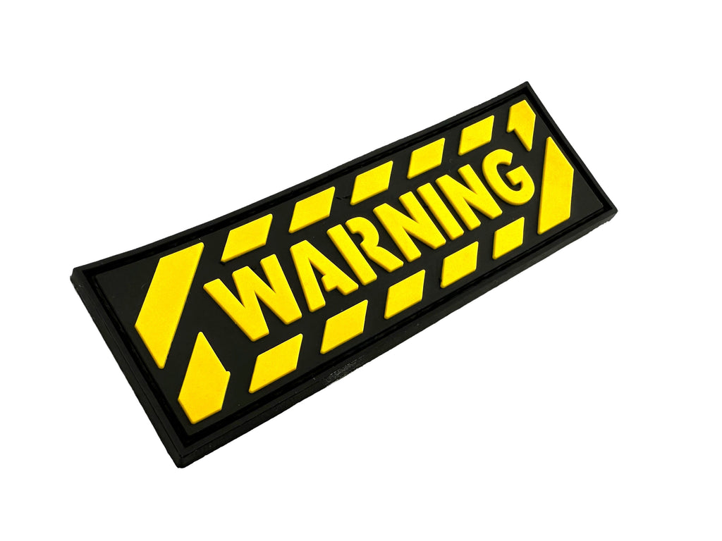 Warning Tactical Airsoft Paintball PVC Morale Patch