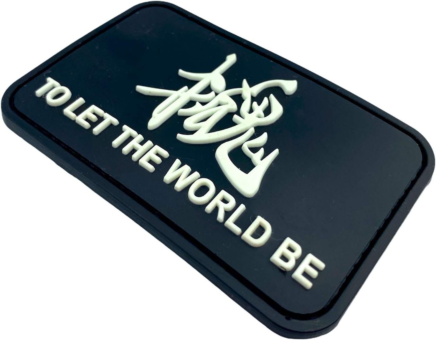 Let The World Be MGS Glow in the Dark Tactical PVC Airsoft Paintball Cosplay Patch