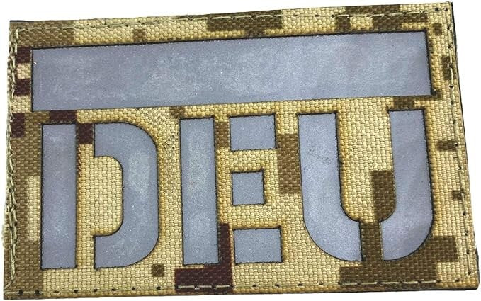 DEU Deutschland Camouflage Reflective Tactical Laser Cut Airsoft Paintball Field Patch