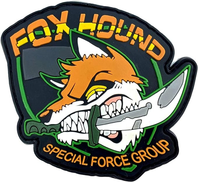 Foxhound Special Forces Group MGS Crazy Fox Tactical PVC Airsoft Paintball Cosplay Patch