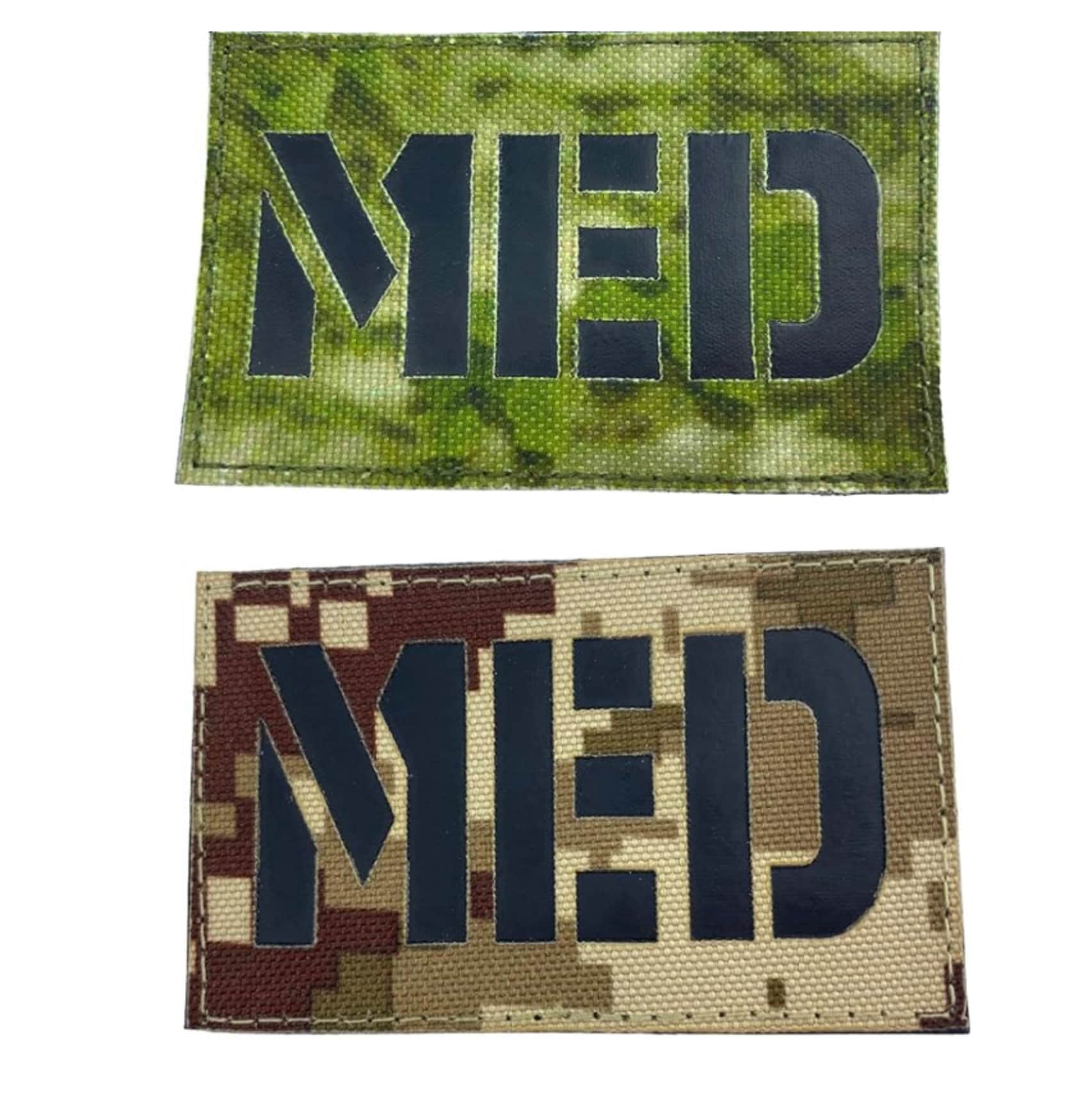 MED Medic Camouflage Tactical Laser Cut Airsoft Paintball Field Patch