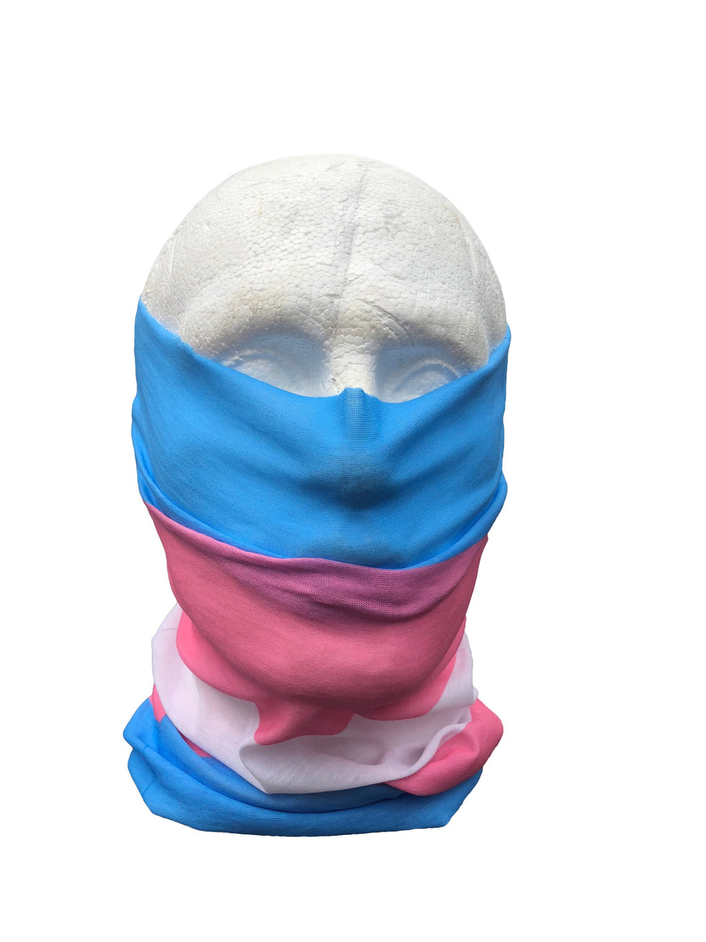 Trans TransGender LBGTQ Gay Pride Flag Quick Dry Microfibre Bandana Neck Snood Head Wrap Headband Scarf Face Mask Soft Elastic Headscarf