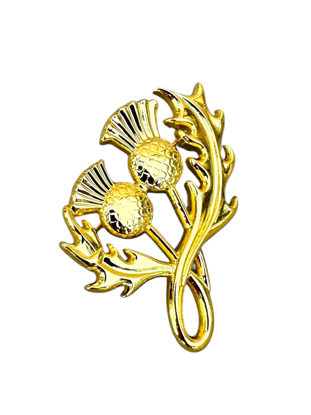 Scotland Scottish Twisted Thistle Cosplay Metal Pin Badge Decorative Brooch
