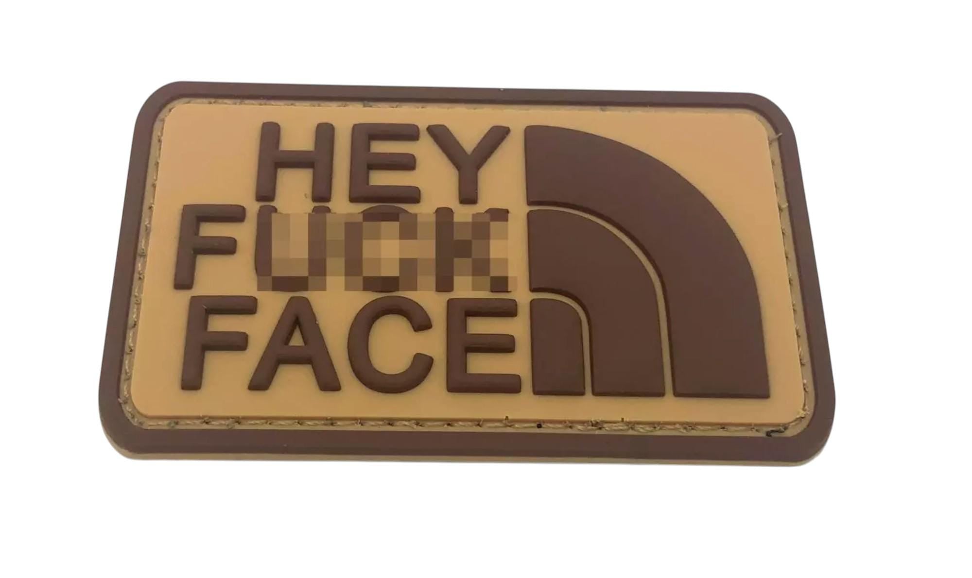 Hey F**K Face Tactical PVC Airsoft Paintball Cosplay Patch