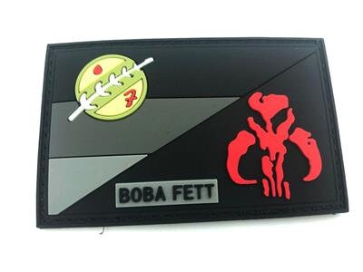 Germany Deutschland Flag Bounty Hunter Boba Fett Bantha Skull Cosplay Airsoft PVC Fan Morale Patch