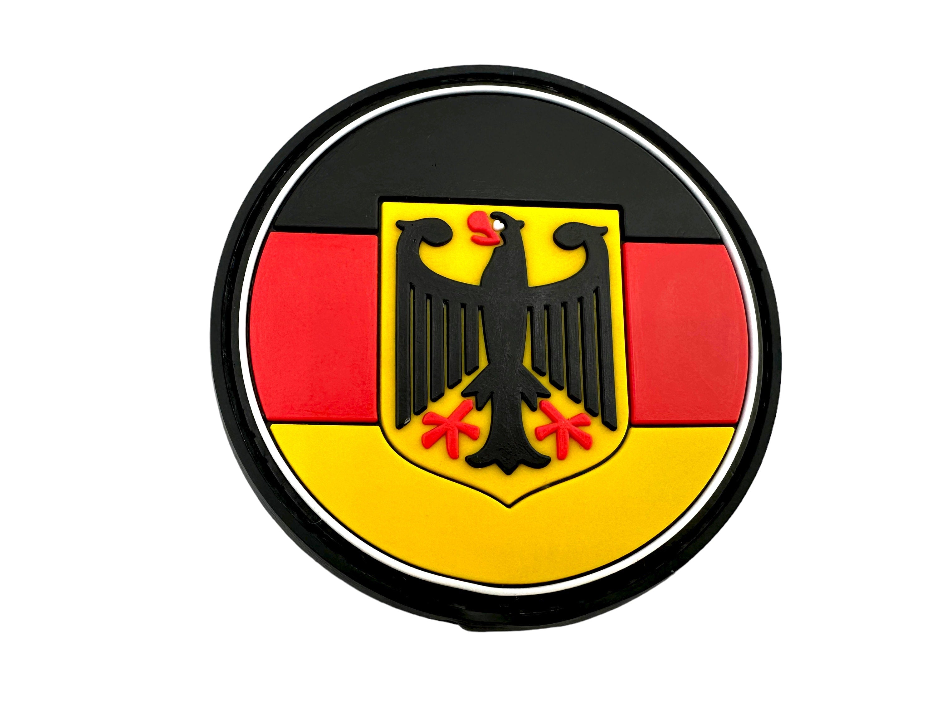 Deutschland German Royal Coat of Arms Imperial Eagle Flag Round Airsoft PVC Patch