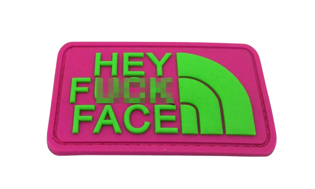 Hey F**K Face Tactical PVC Airsoft Paintball Cosplay Patch