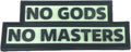 No Gods No Masters Glow in the Dark PVC Airsoft Paintball Cosplay Morale Patch